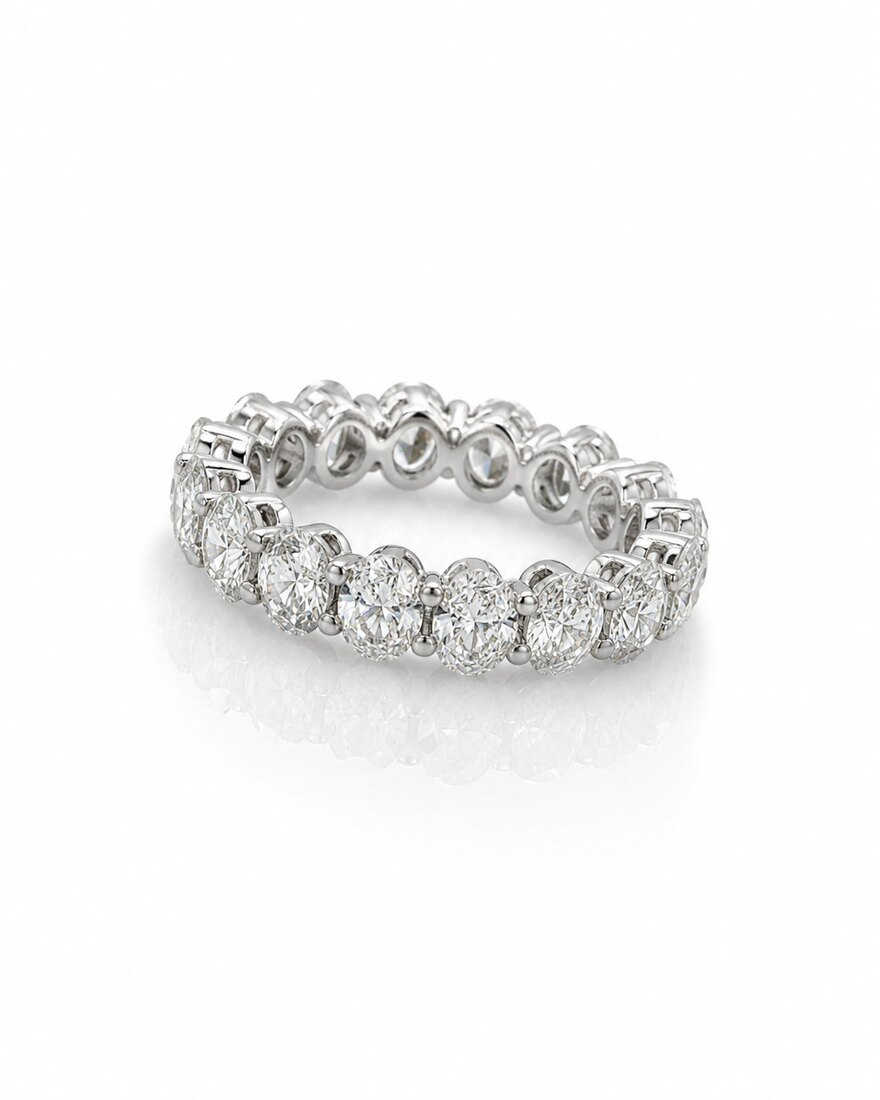 Anello Fascia con Filo di Diamanti